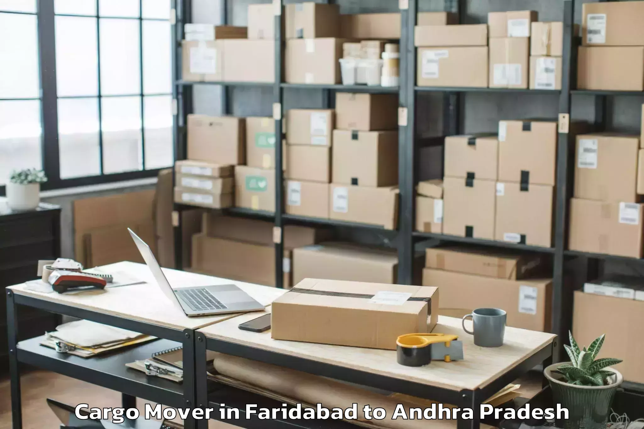 Top Faridabad to Korukollu Cargo Mover Available